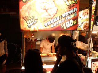 士林市場への道 士林市場への道