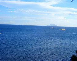 ホテルからアポ島の眺め